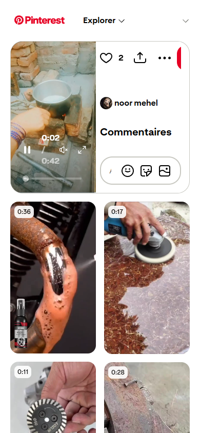 A real public Pinterest Pin